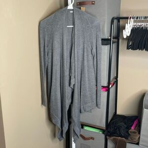 Lululemon Express Yourself Waterfall Cardigan ~sz 4 P2P 16 Medium Grey 442